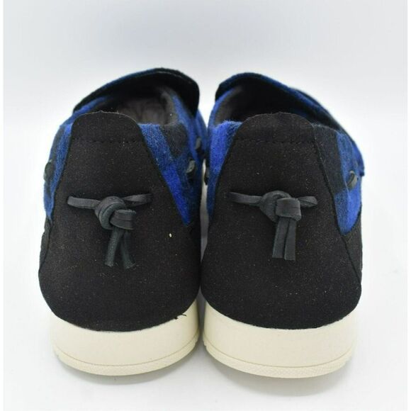 Sperry Mens Size 13 Moc Sider Buffalo Checkered Blue Black Plaid Slip On Shoes - Picture 8 of 10